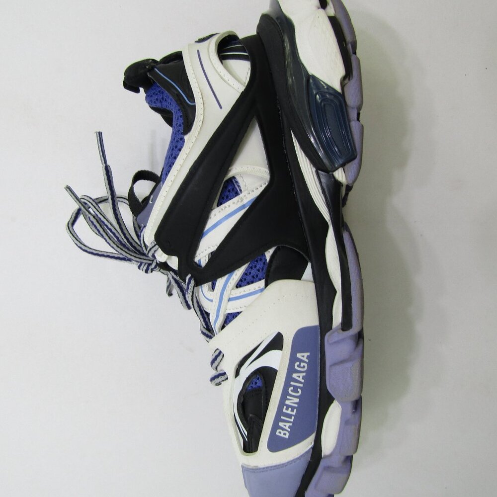 Balenciaga Track Sneakers Mens 8 Purple & Black 542023 Lace Up Activewear Logo - Picture 11 of 11